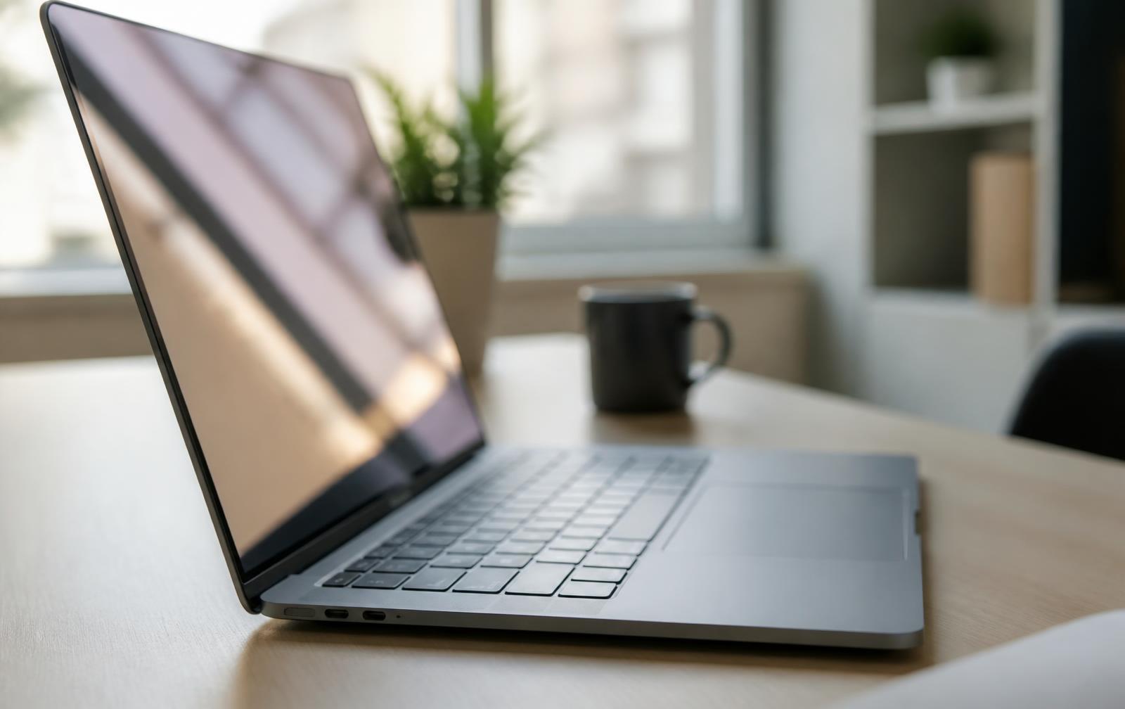 Laptop care afișează un banner de consimțământ pentru cookies